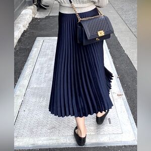 Aritzia Little Moon pleated midi skirt